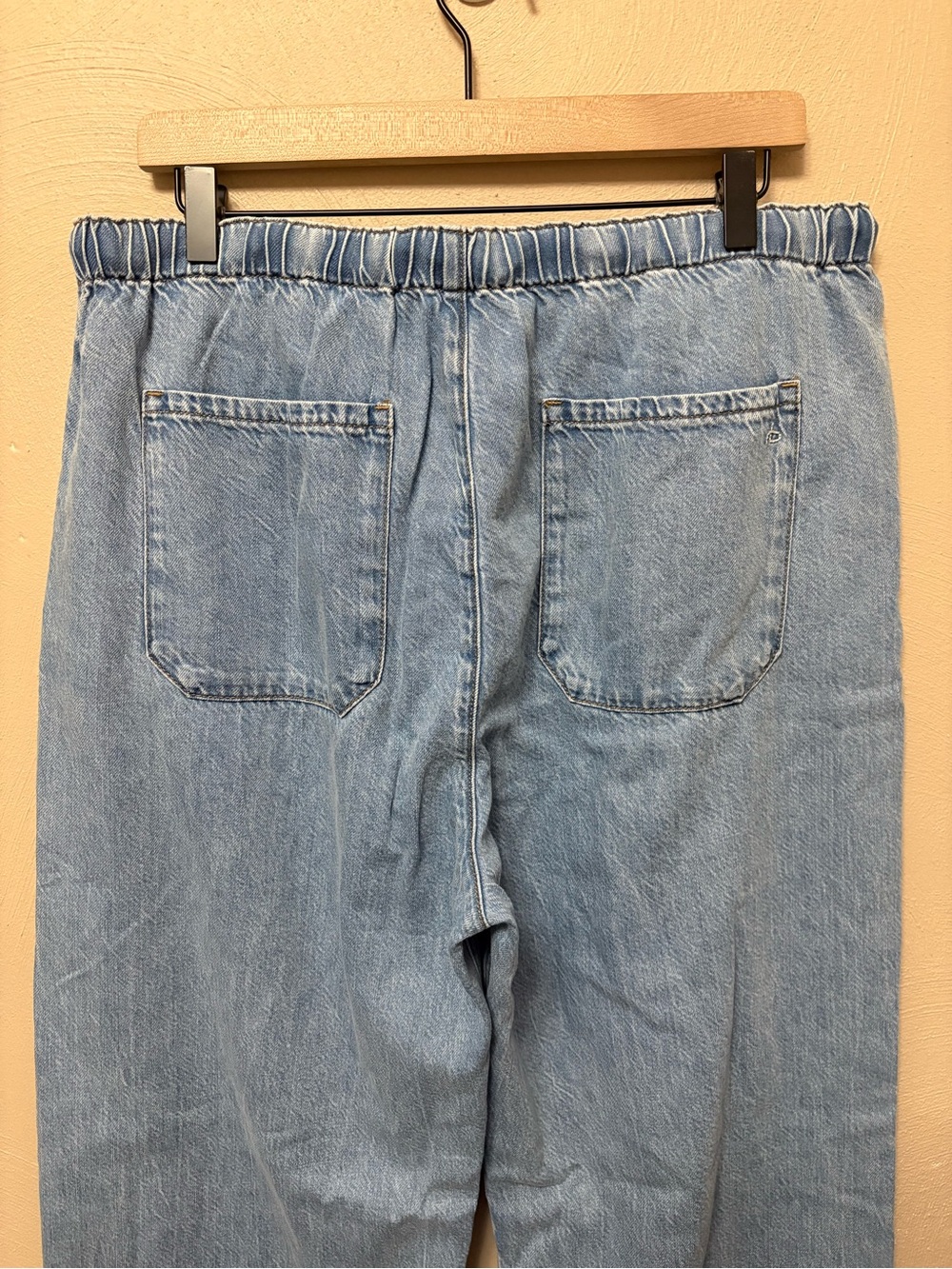 Rag & Bone Lori Beach Drawstring Pant Jean Wentworth Size Large NWT New - Picture 8 of 15